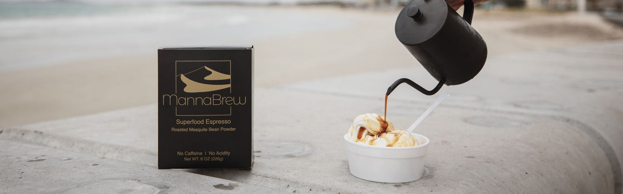 MannaBrew Superfood Espresso packaging