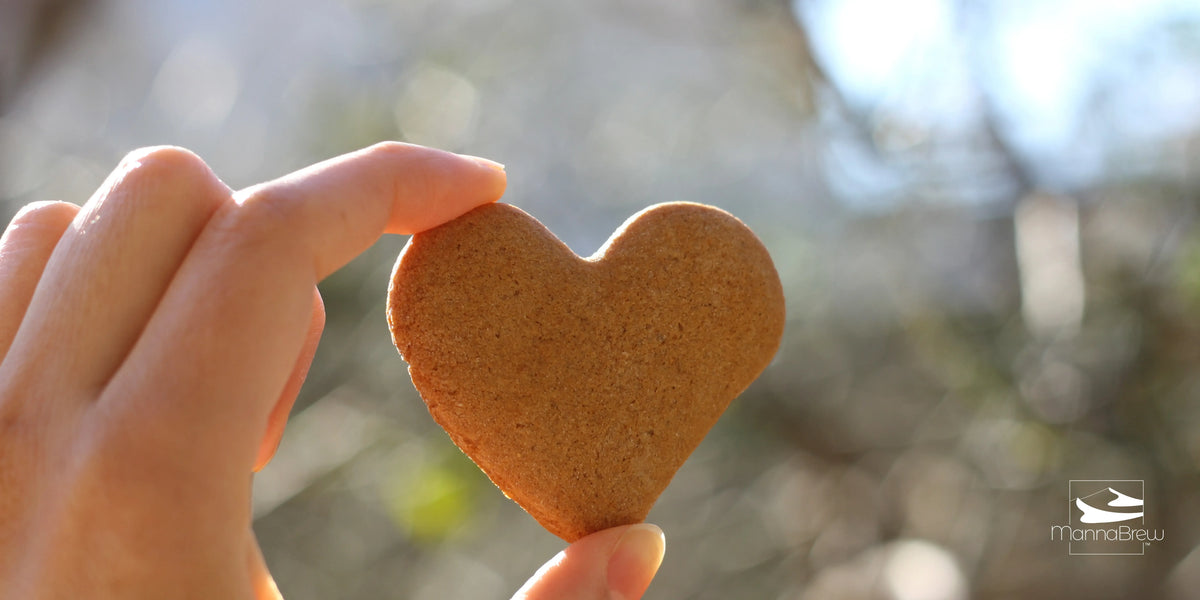 Heart-Shaped Mesquite Flour Cookies