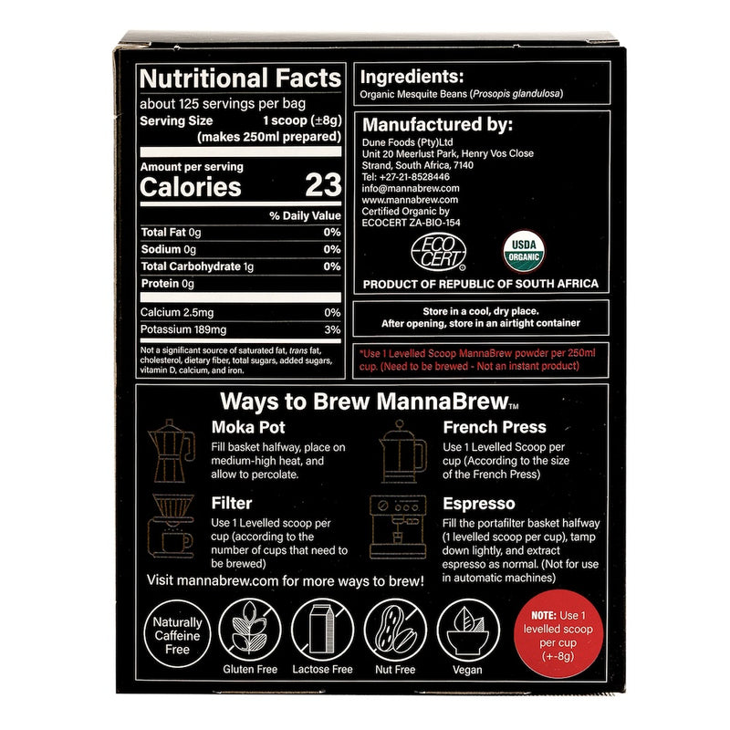 MannaBrew Superfood Espresso Combo (1 X 1kg + 1 X 226g)