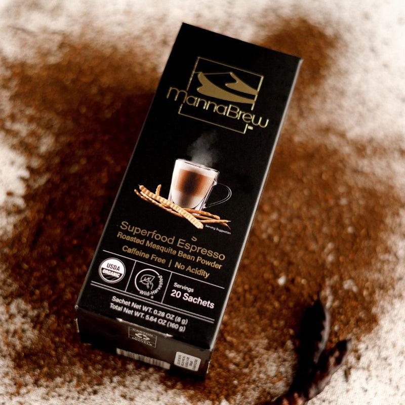 MannaBrew Superfood Espresso (2 x 226g + 1  X 20 sachet)