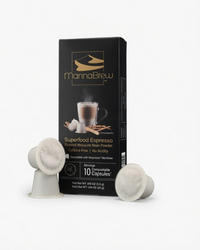 MannaBrew Nespresso Pods | Caffeine-Free Mesquite Superfood Espresso (10 Pods)