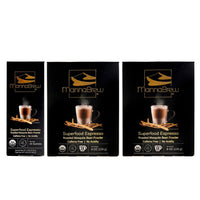 MannaBrew Superfood Espresso (2 x 226g + 1  X 20 sachet)