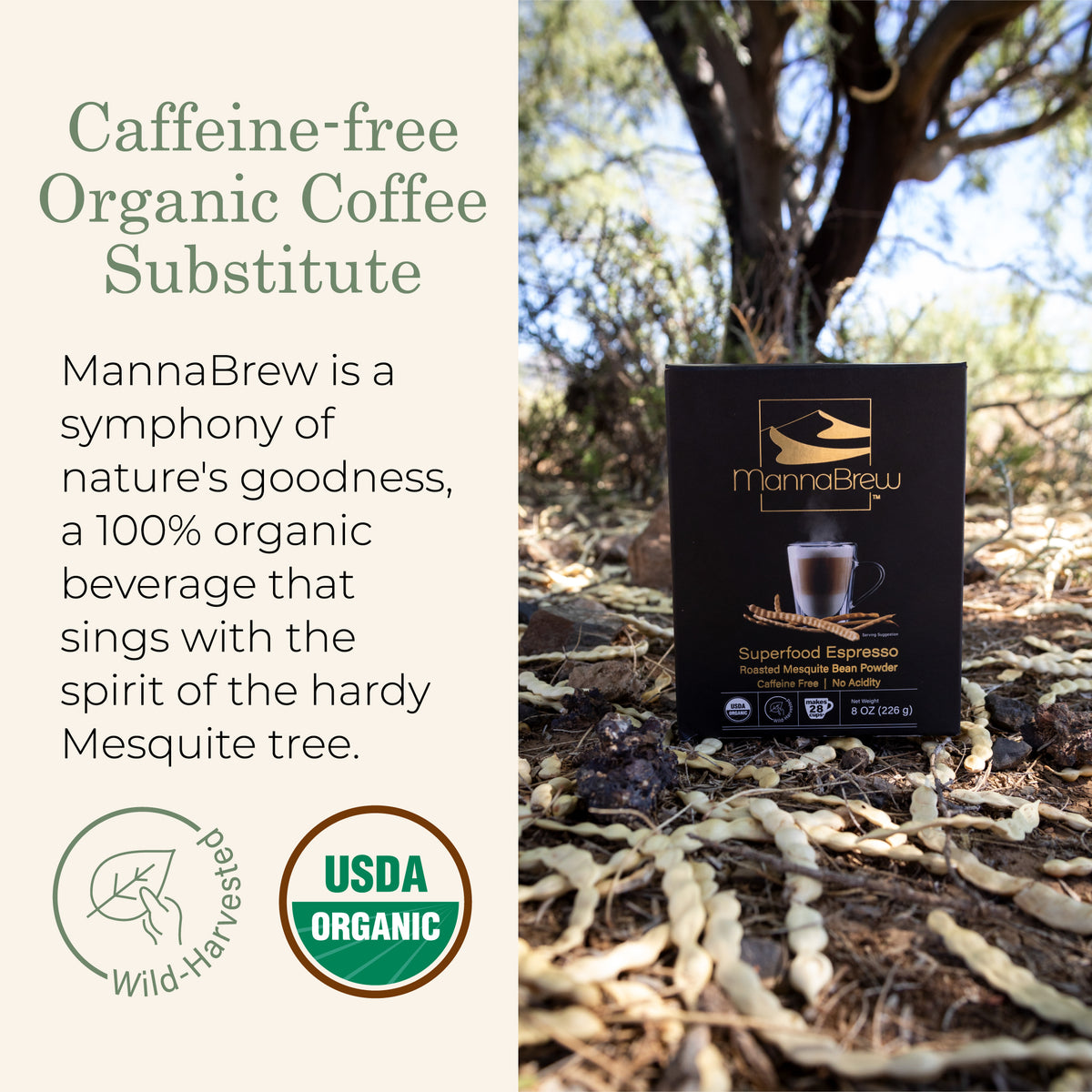 MannaBrew Superfood Espresso 226g
